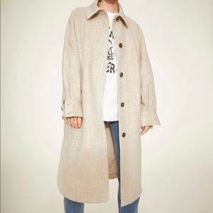 NWT light beige shacket. Fits oversized.